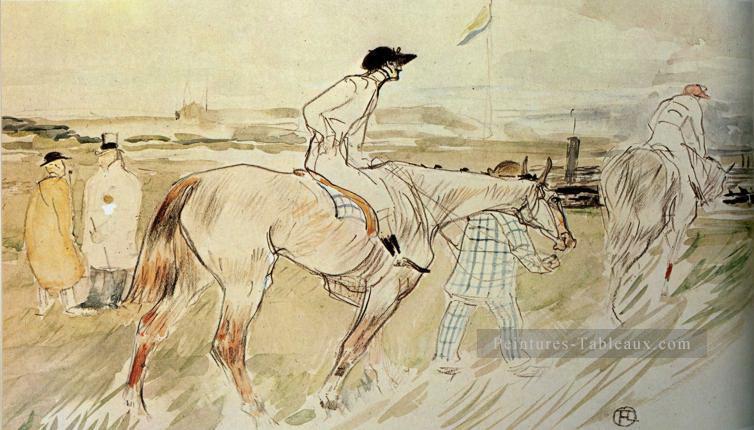 est ce suffisant de vouloir quelque chose avec passion le bon jockey 1895 Toulouse Lautrec Henri de Peintures à l'huile